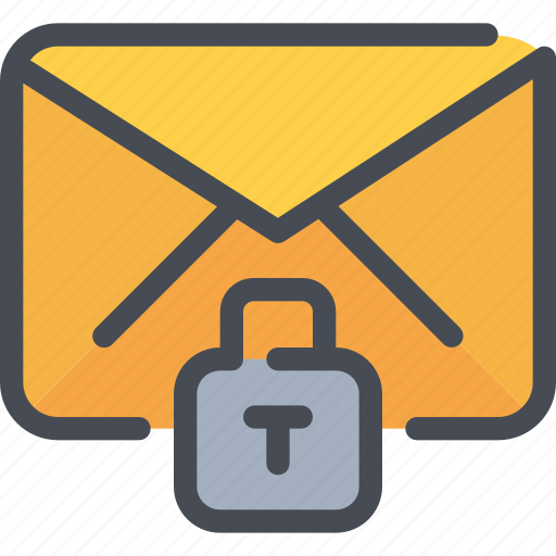 Email, letter, mail, padlock, protection, secure, security icon - Download on Iconfinder