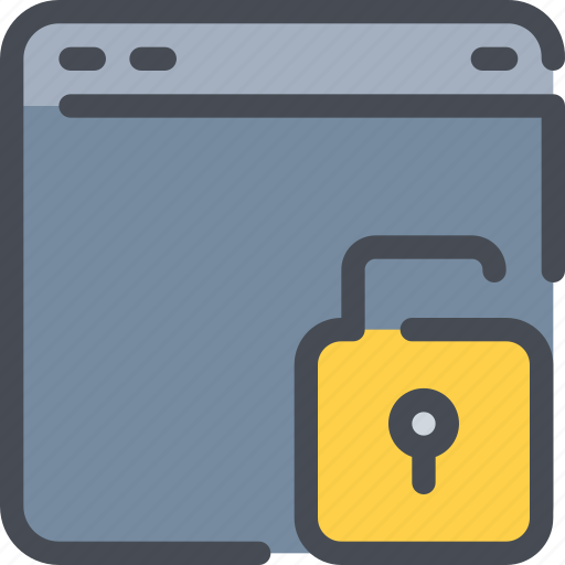 Browser, internet, padlock, protection, secure, security icon - Download on Iconfinder