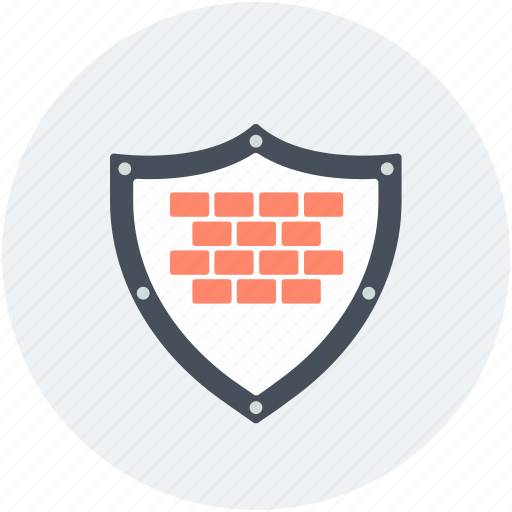 Bricks, firewall, protection, security wall, shield sign icon - Download on Iconfinder