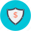 dollar shield, dollars with shield, financial protection, money protection 