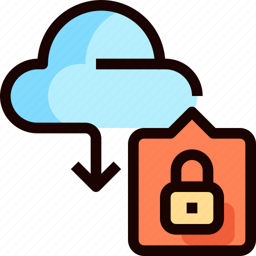 Cloud, download, protection, secure, security, storage icon - Download on Iconfinder