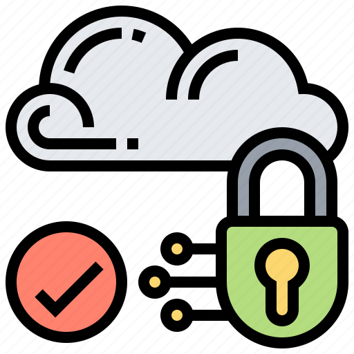 Cloud, locked, protection, secured, storage icon - Download on Iconfinder
