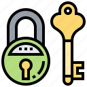 key, lock, padlock, protection, secure