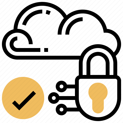 Cloud, locked, protection, secured, storage icon - Download on Iconfinder