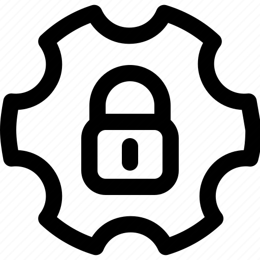 Security, and, protection, cog, lock icon - Download on Iconfinder