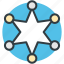 badge, law, sheriff star, six pointed, star 