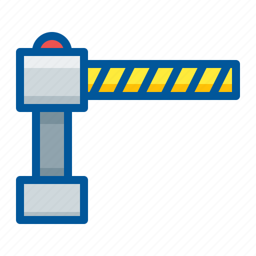 Barrier, gate, security icon