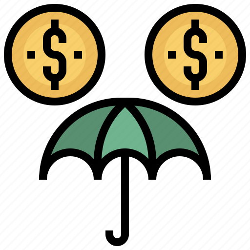 Business, dollar, finance, insurance, protection, umbrella icon - Download on Iconfinder