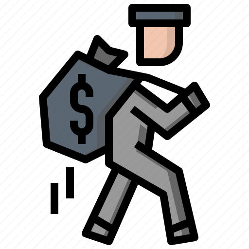 Bag, criminal, money, people, rob, robbery, steal icon - Download on Iconfinder