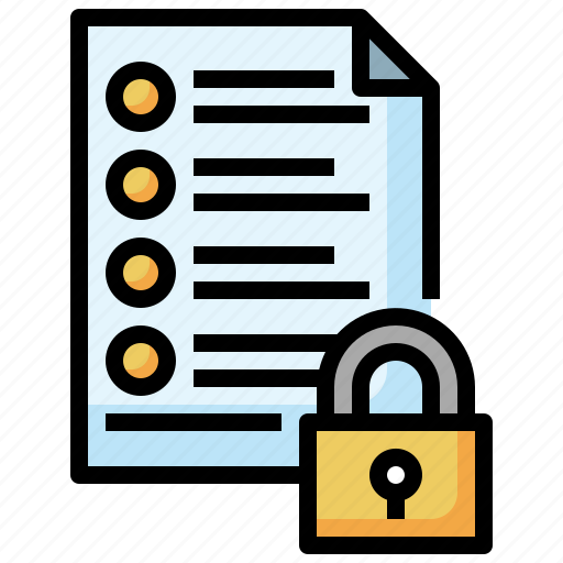 Document, lock, file, security icon - Download on Iconfinder