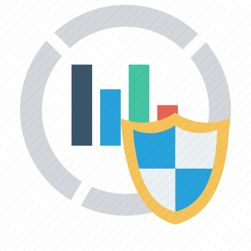 Chart, graph, protection, secure, shield icon - Download on Iconfinder