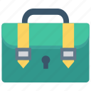 bag, briefcase, lock, luggage, protection
