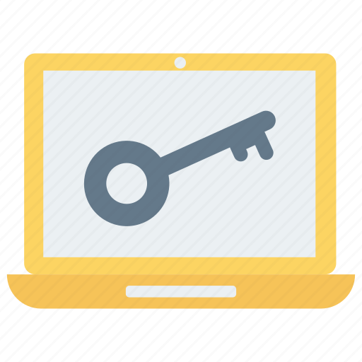 Key, laptop, lock, password, screen icon - Download on Iconfinder