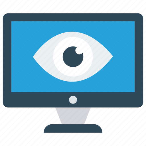 Eye, lcd, monitor, see, view icon - Download on Iconfinder