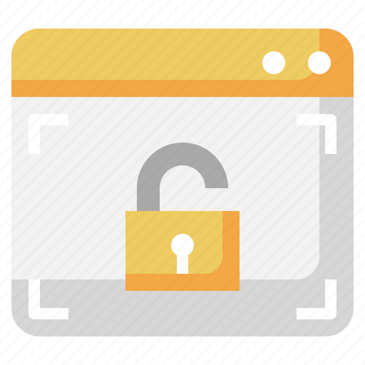 Unlock, lock, browser, security icon - Download on Iconfinder