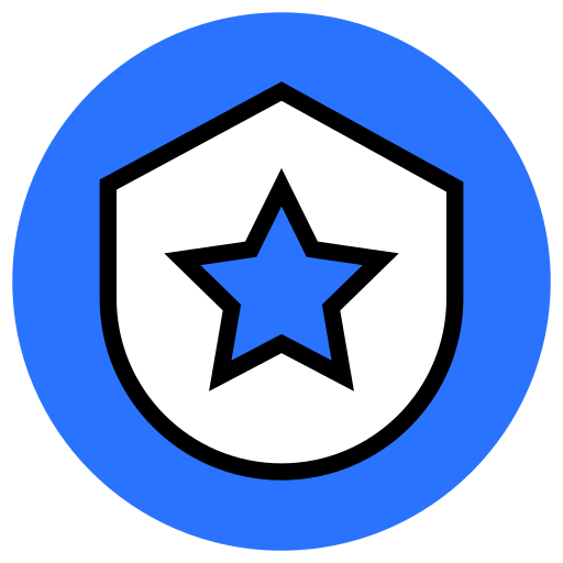 Law, security, shield, star, protect, safe, safety icon - Free download