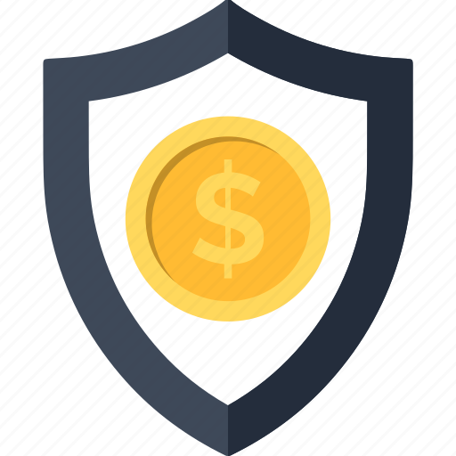 Coin, dollar, insurance, money, security, shield, strategy icon - Download on Iconfinder