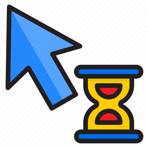 Arrow, wait, sand, watch, hourglass, cursor icon - Download on Iconfinder