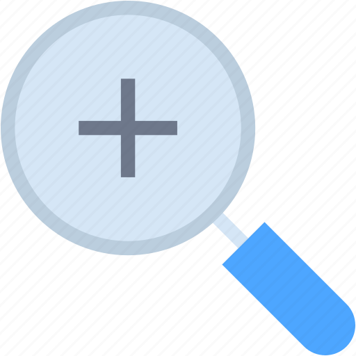 Zoom, in, magnifying, glass, plus, sign, loupe icon - Download on Iconfinder