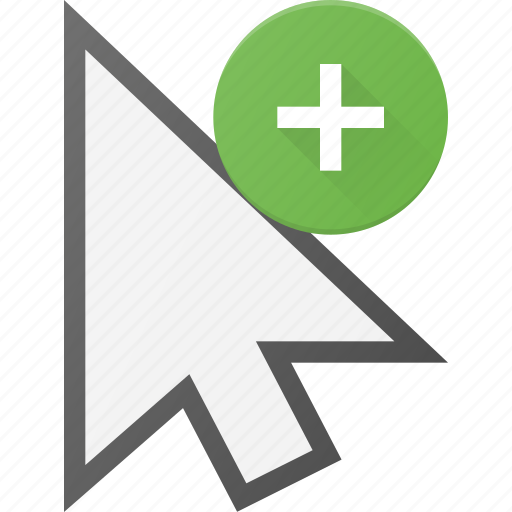 Add, arrow, cursor, mouse, pointer icon - Download on Iconfinder