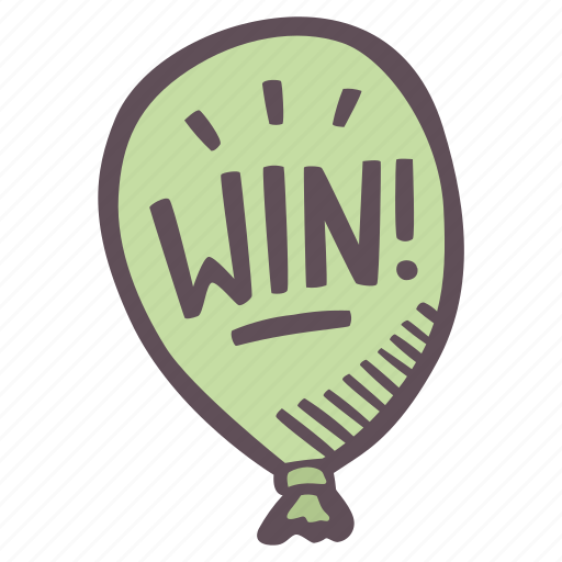 Balloon, win, celebrating, small wins, selfcare, self-care, mental health icon - Download on Iconfinder
