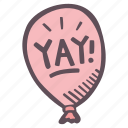 balloon, yay, celebrating, small wins, selfcare, self-care, mental health