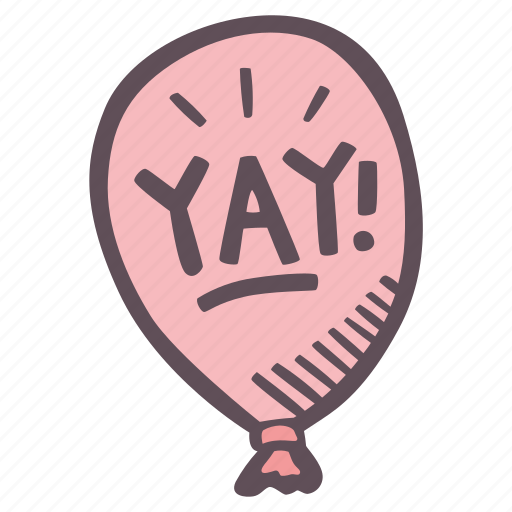 Balloon, yay, celebrating, small wins, selfcare, self-care, mental health icon - Download on Iconfinder
