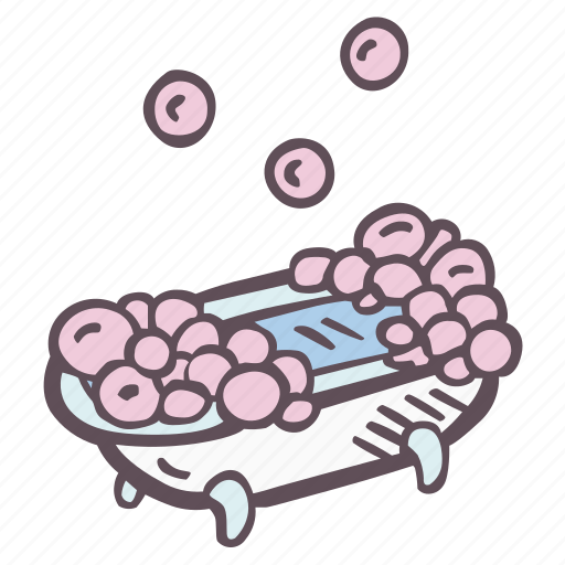 Bubble, bath, bathtub, selfcare, self-care, mental health icon - Download on Iconfinder