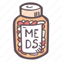 prescription, drugs, meds, bottle, selfcare, self-care, mental health