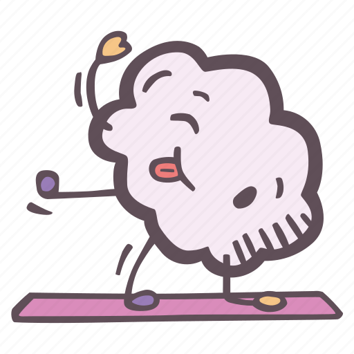 Yoga, brain, cloud, excercise, selfcare, self-care, mental health icon - Download on Iconfinder