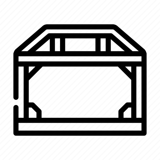 House, metallic, frame, construction, self, framing, building icon - Download on Iconfinder