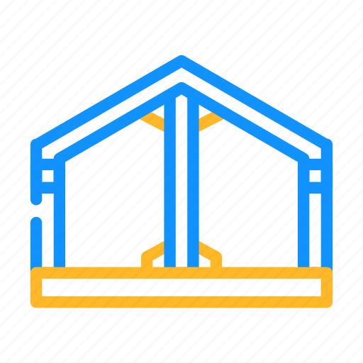 Building, metallic, framework, self, framing, house, metal icon - Download on Iconfinder