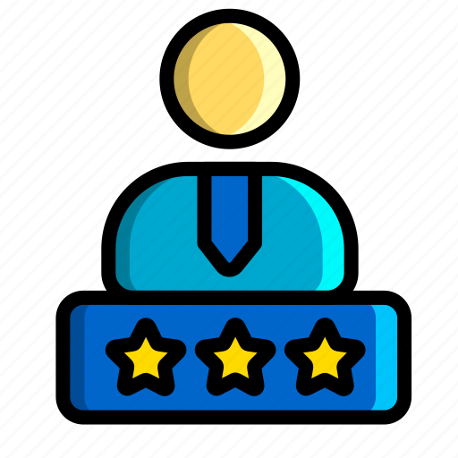 Icon, color, rating, person, account, profile icon - Download on Iconfinder