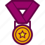 achievement, medal, participation, prize, reward 
