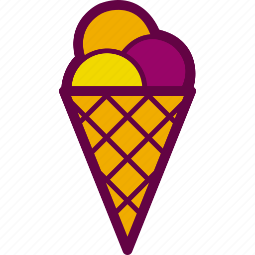 Cone, cream, dessert, food, ice icon - Download on Iconfinder