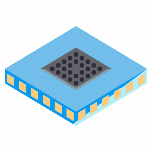 Cpu, semiconductor, microchip, technology, chip, processor, 1 icon - Download on Iconfinder
