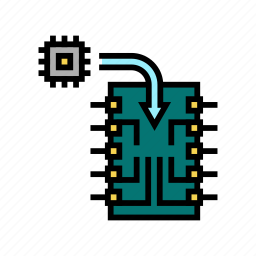 Chip, installation, semiconductor, manufacturing, factory, production icon - Download on Iconfinder