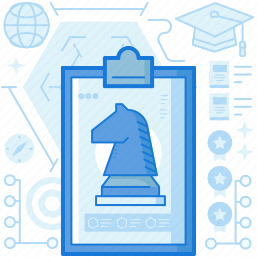 Chart, chess, clipboard, clipchart, horse, piece, strategy icon - Download on Iconfinder