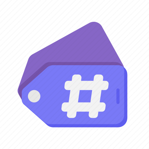 Hashtag, tag, label, badge icon - Download on Iconfinder