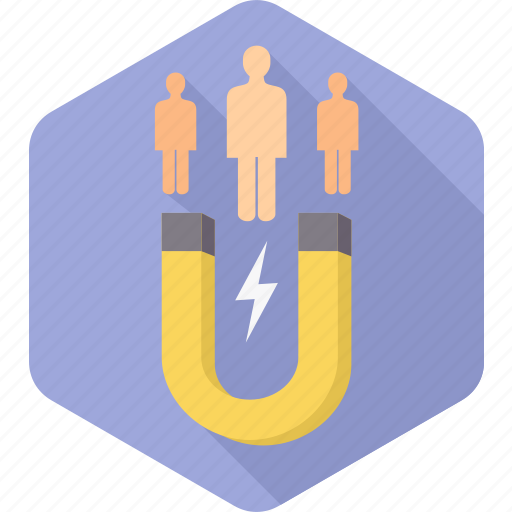 Attract, magnet, people, group, integrate, user, users icon - Download on Iconfinder
