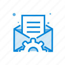 email, gear, optimization, envelope, message 