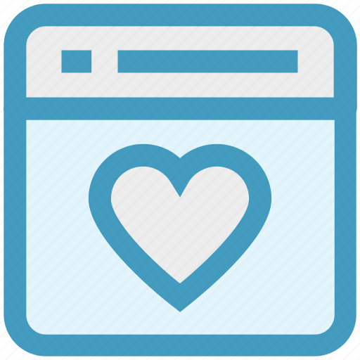 Favorite, heart, page, romance, seo, web page, website icon - Download on Iconfinder