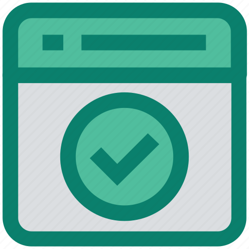 Accept, page, quality assurance, seo, web page, website, website approval icon - Download on Iconfinder