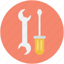garage tools, mechanic, repair tools, screwdriver, wrench