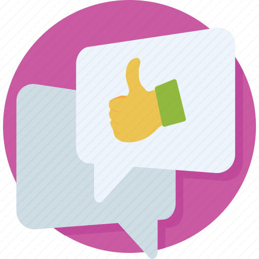 Chat, comments, feedback, like, thumbs up icon - Download on Iconfinder
