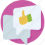 chat, comments, feedback, like, thumbs up 