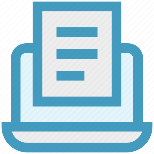 Document, file, laptop, notebook, paper, report, seo icon - Download on Iconfinder