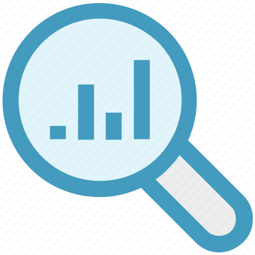 Analytics, chart, graph, lookup, magnifier, search, seo icon - Download on Iconfinder