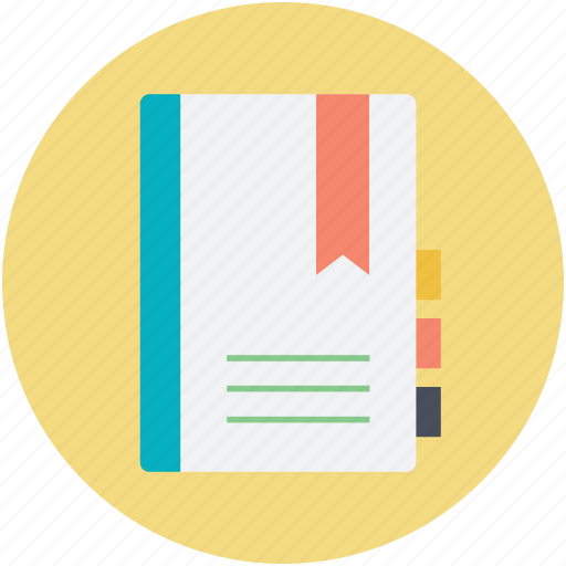 Bookmark, diary, notebook, personal organizer, reminder icon - Download on Iconfinder