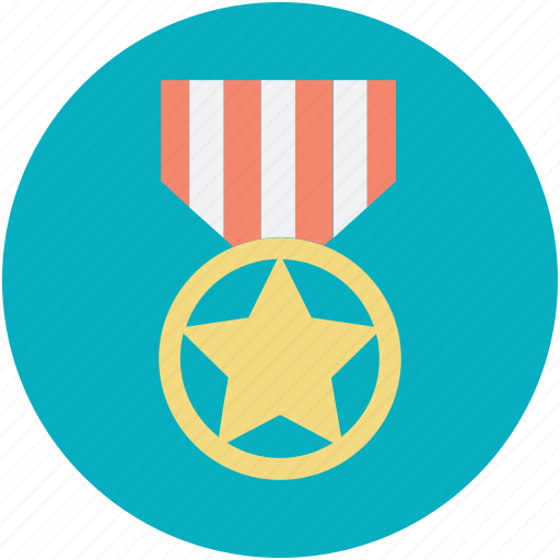Gold medal, medal, star medal, success, victory icon - Download on Iconfinder